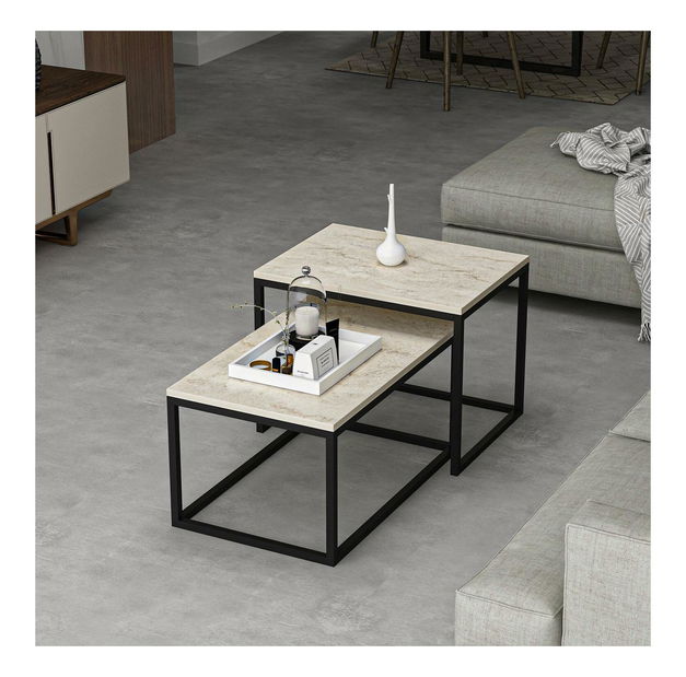 Set stolića za kavu (2 kom.) Lajka (travertin) *rasprodaja