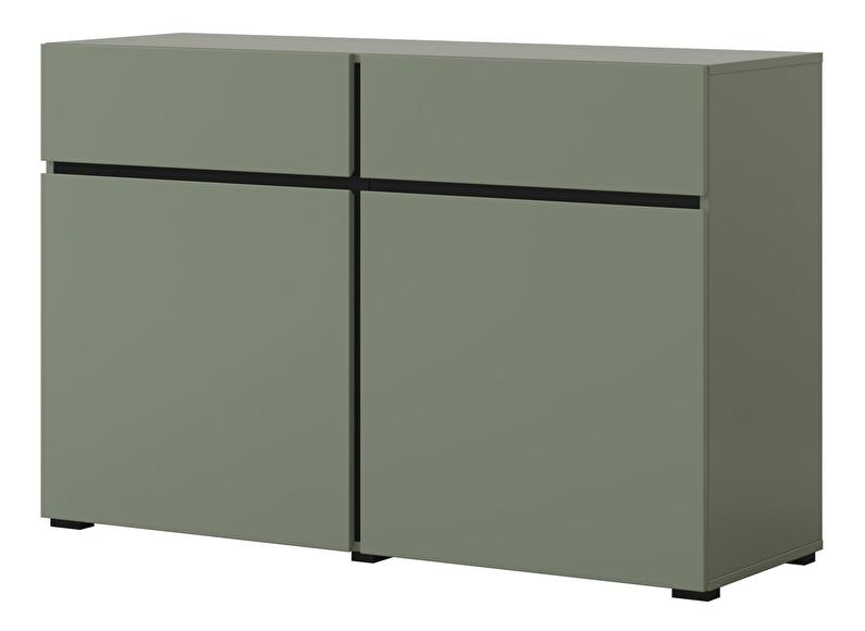 Komód Crossroad G45 (fenyőzöld + fekete)