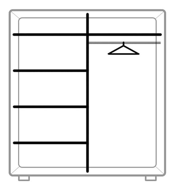 Dulap de haine Ferne 150 (Nuc Select)