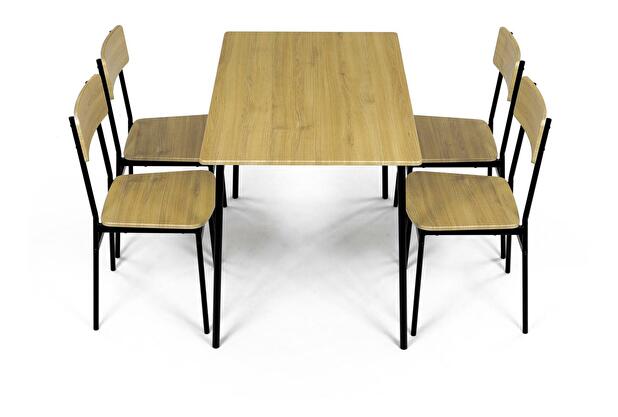 Set mobilier sufragerie Anasagasti 2 (stejar sălbatic) (pentru 4 persoane)