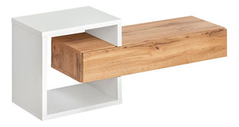 Polica s ladicom Elaine 20 WTW EY typ 03 (bijela + hrast wotan)