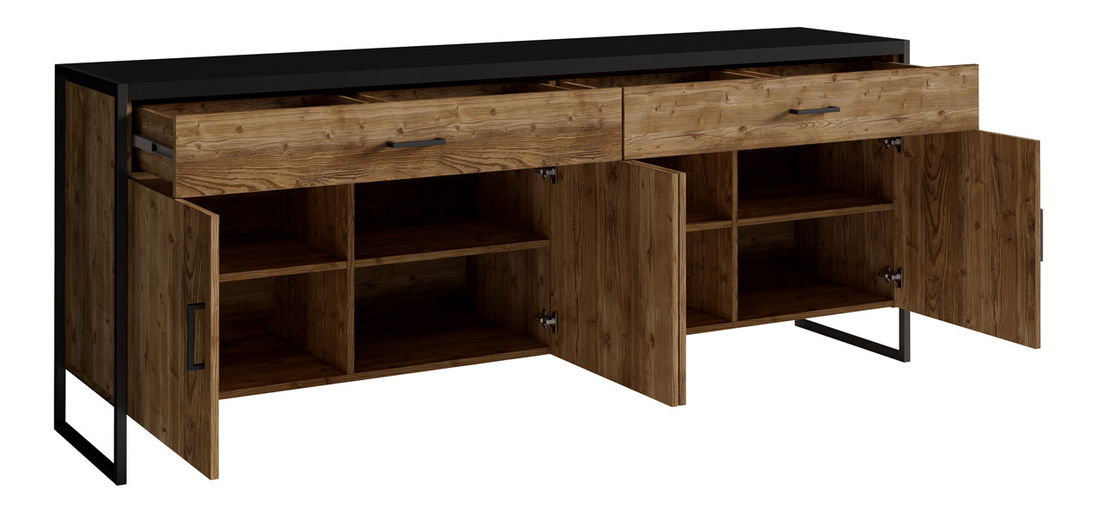 Komoda Taren Typ 25 (smrek + čierna)