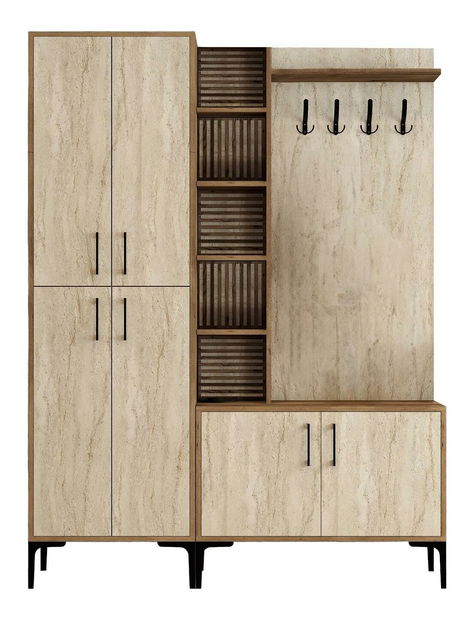 Set za predsoblje Valery 3 (orah + travertin)