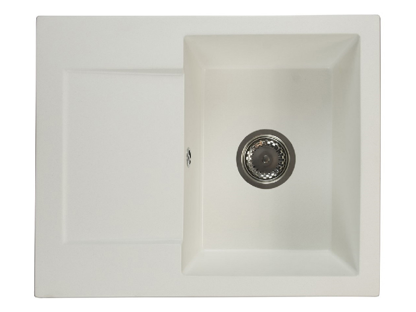 Kuhinjski sudoper Dalgam (bijela) (s 1 otvorom za bateriju) (L)