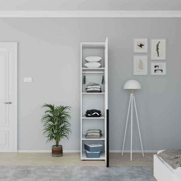 Dulap cu rafturi Gordorella 1 (alb)