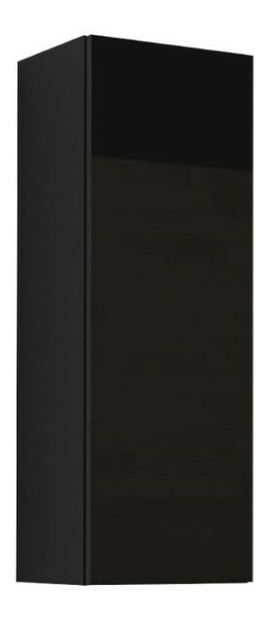 Dulap de perete Zylia 90 (Negru + Negru lucios )