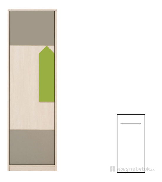Ruhásszekrény Stormy SZF1D/20/6