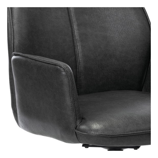 Jedálenská stolička Hamea-398-GREY3 (tmavosivá + čierna)