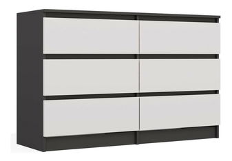 Komód Musecalo 6 120 (antracit + fehér)