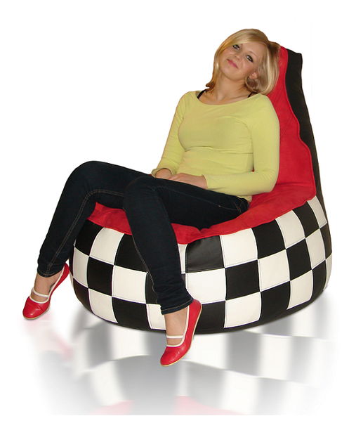 Sedací vak Šachovnica