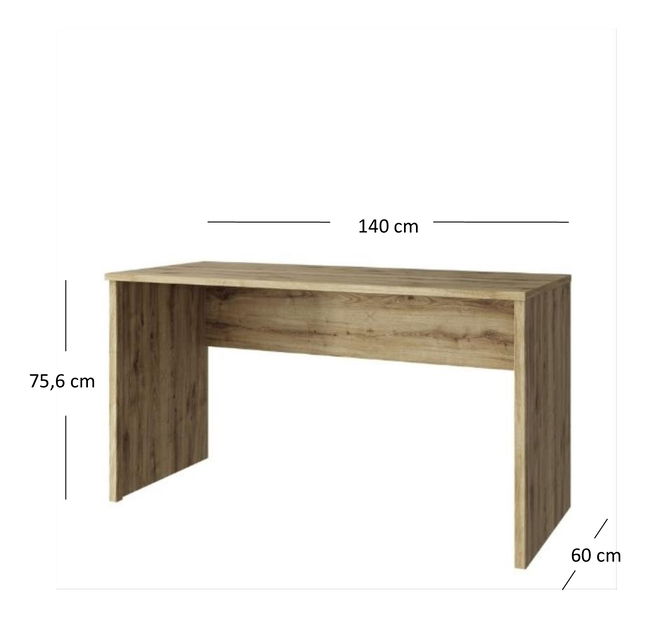 PC asztal Deloris 140 (navarra tölgy)
