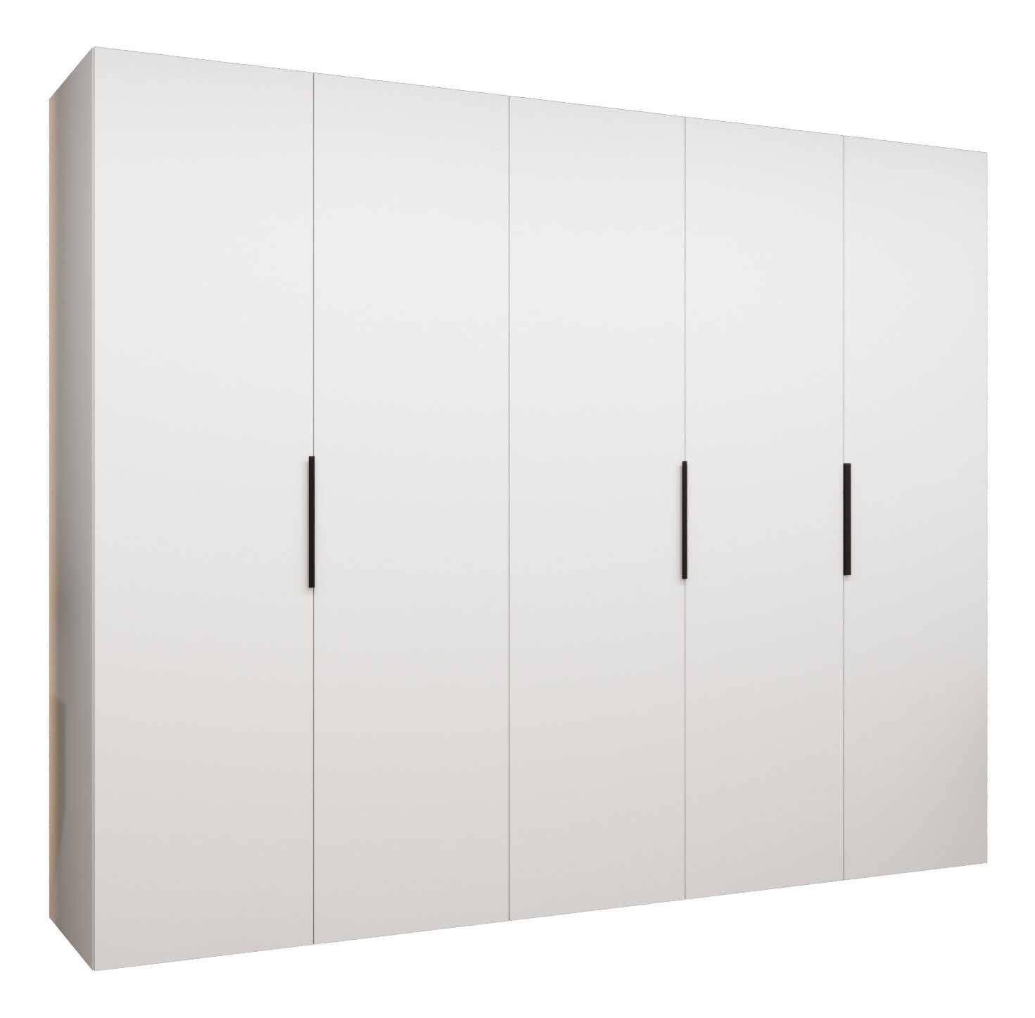 Dulap de haine 250 cm Mirabella 1 (alb + Negru)