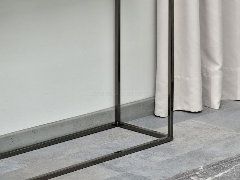 Konzolni stolić Bella Kons (krom + crna)