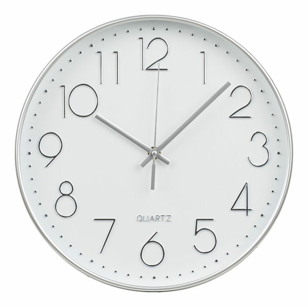 Ceas de perete Laveria (argintiu)