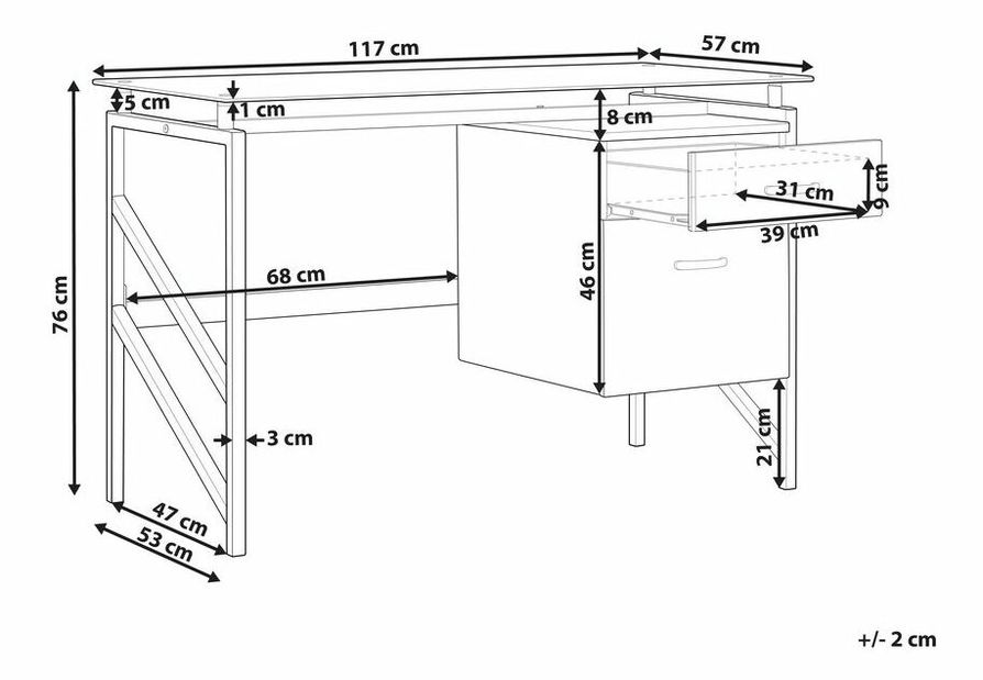 PC stolić MORTO (crna)