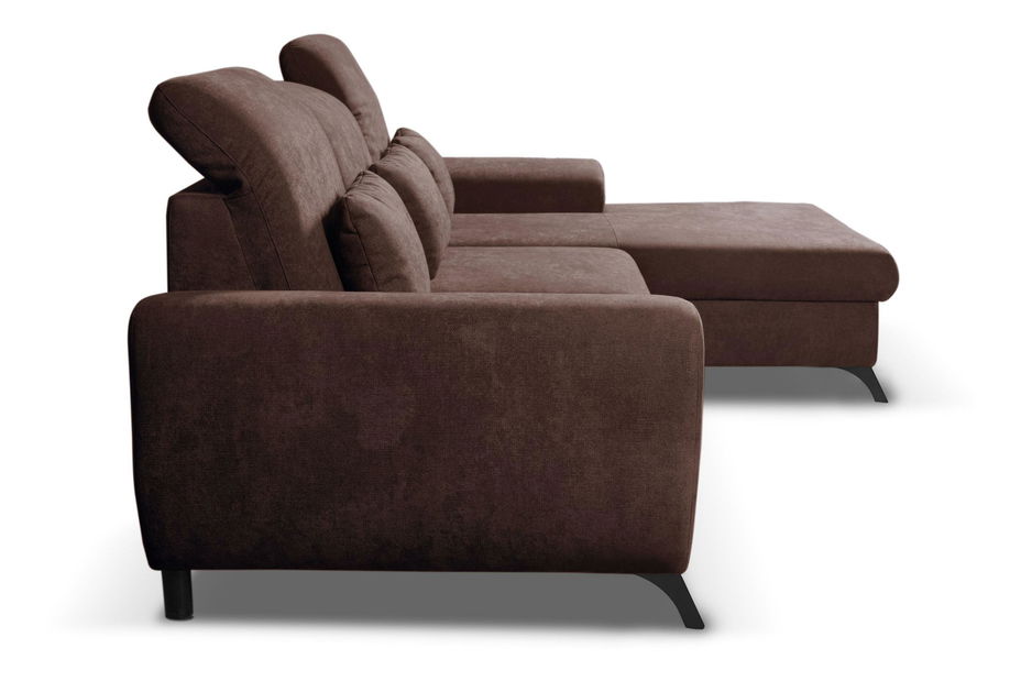 Rohová sedacia súprava Altham (hnedá) (P)