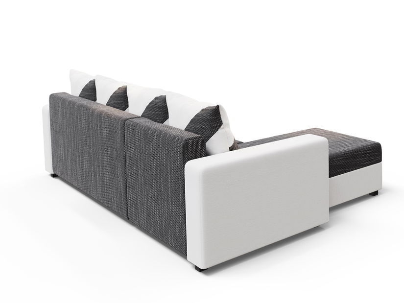 Rohová sedačka Ardait (melírovaná svetlosivá + tmavosivá) (P)