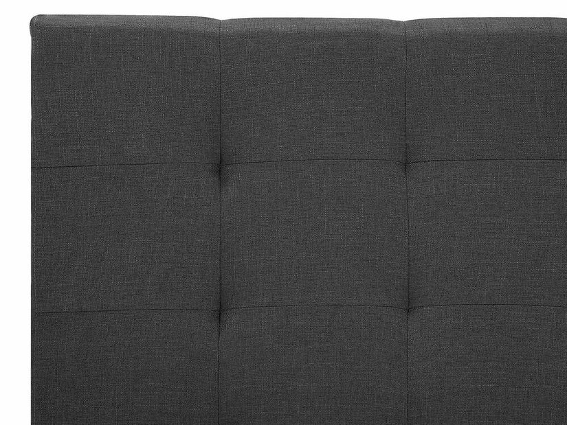 Franciaágy 160 cm ROLLA (ágyráccsal) (sötétszürke)