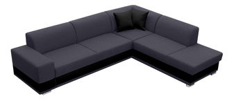 Kutna garnitura- Darcia (tamnosiva + crna) (D)