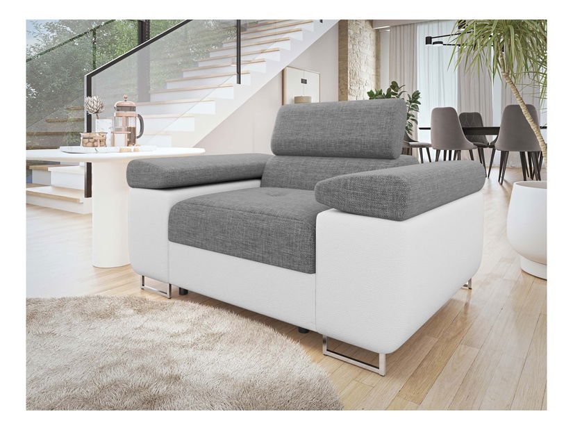 Fotel Terazuro 1 (szürke + fehér) 