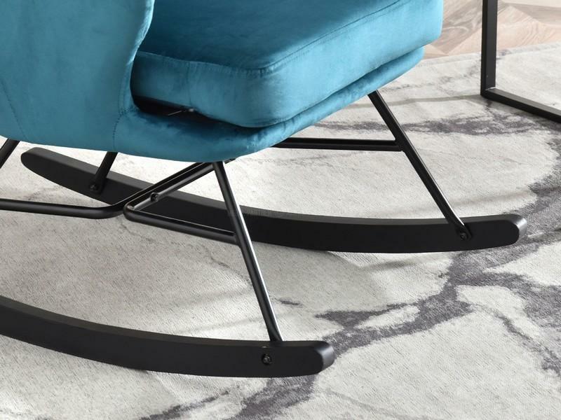 Kreslo Lusil (tyrkysová + čierna)