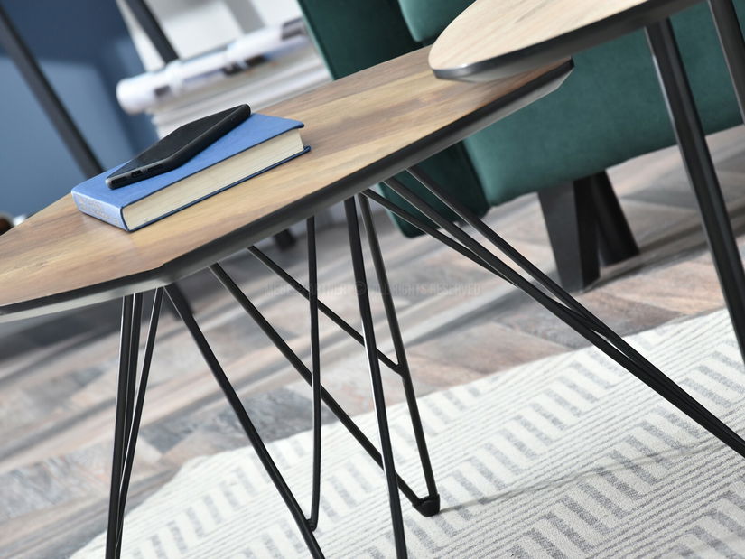 Stolić za kavu Rossi Zest Xl (sonoma + crna)