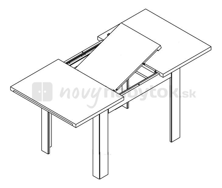 Jedálenský stôl BRW STOL/110/75 (pre 4 až 6 osôb)
