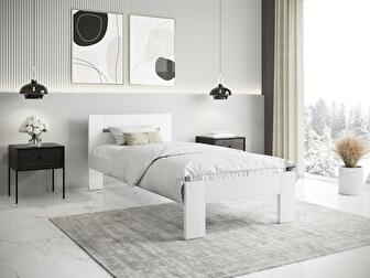 Egyszemélyes ágy 90 cm Matilly (fehér)