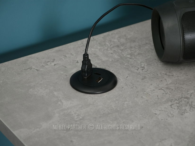 PC stolić Matts C (beton + crna)