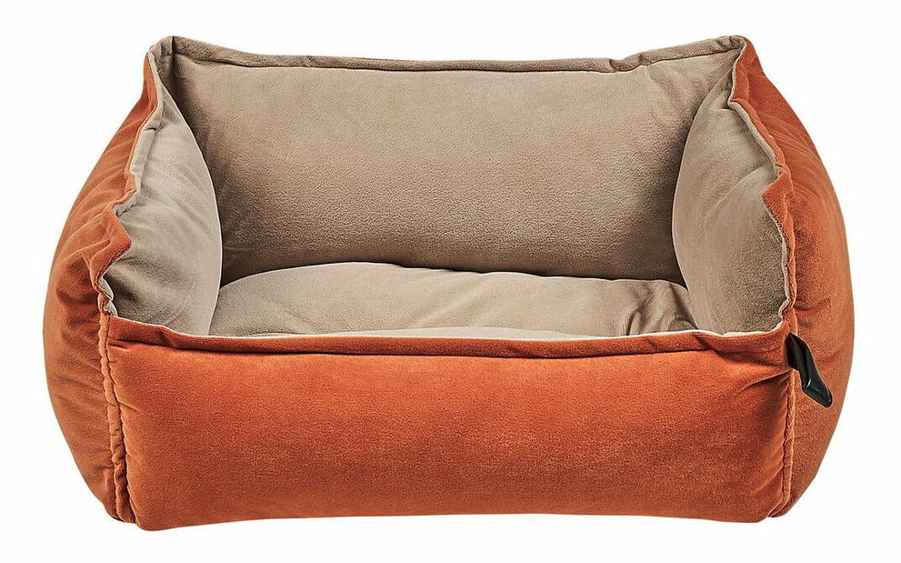 Culcuș/ Pat pentru câine 50 x 35 cm Izmza (portocaliu + bej)