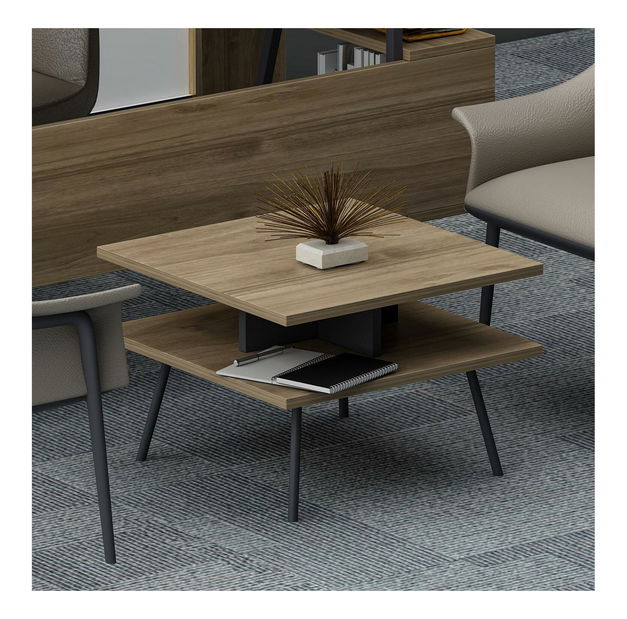 Set mobilier birou Ironman (antracit + Stejar) 