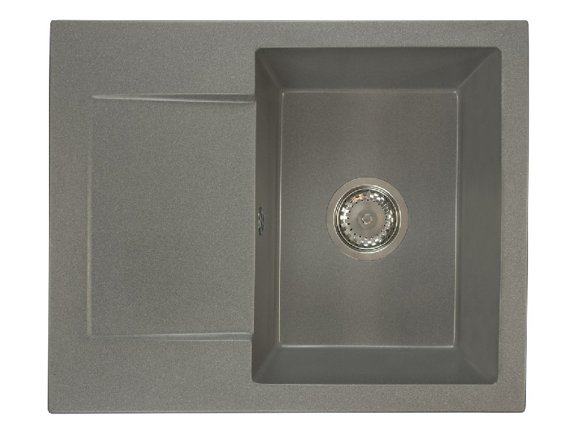 Kuhinjski sudoper Dalgam (siva) (s 1 otvorom za bateriju) (L)