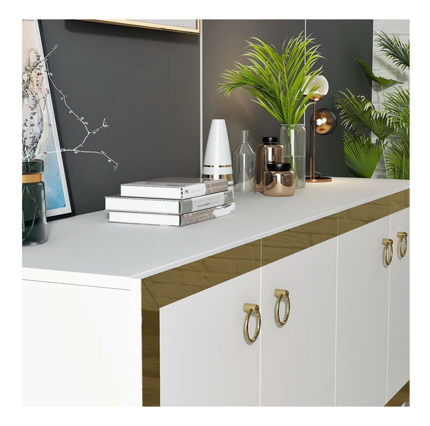 Skrinka Muvuta 1 (biela + zlatá) 