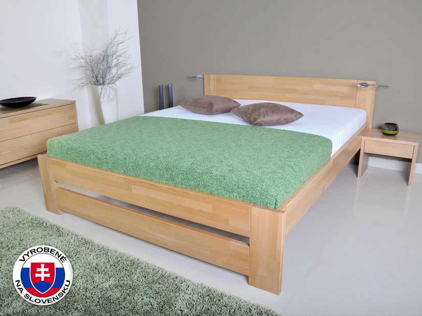 Manželská posteľ 180 cm Ina (masív)