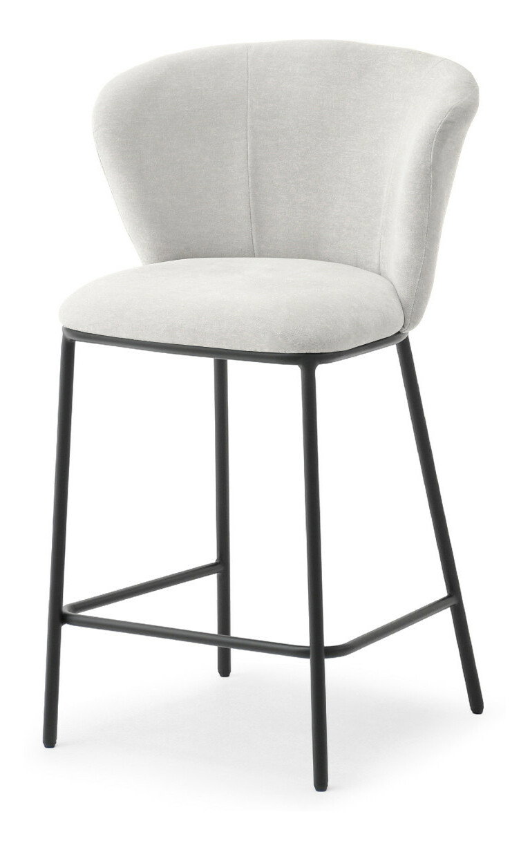 Barová stolička Kurkum (sivá + čierna)