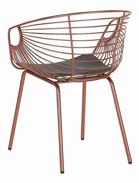 Set 2 ks. jedálenských stoličiek HABIR (medená)