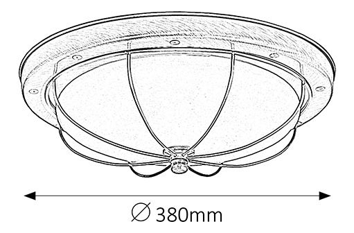 Stropné svietidlo Sudan 7995 (bronzová)