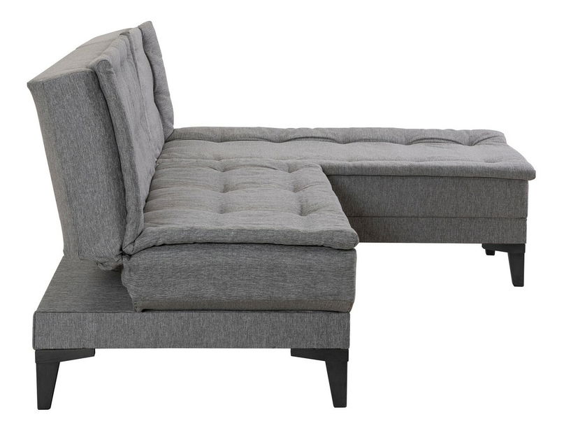 Kutna sofa na razvlačenje Syrma S (siva)