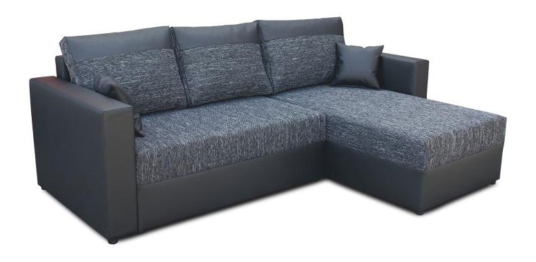 Sarokkanapé Kansas fekete (J)