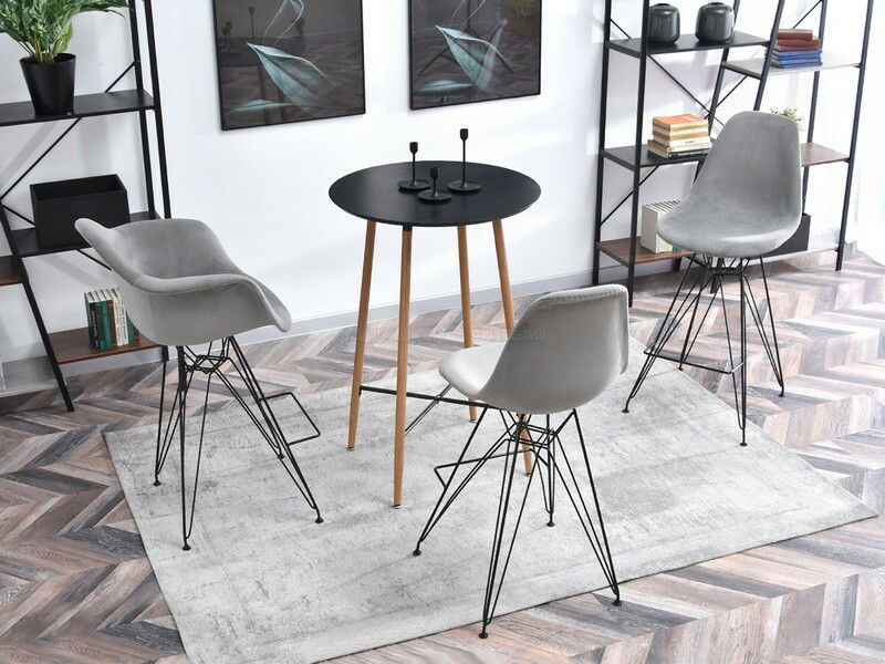 Stolica Epsie (siva + crna)