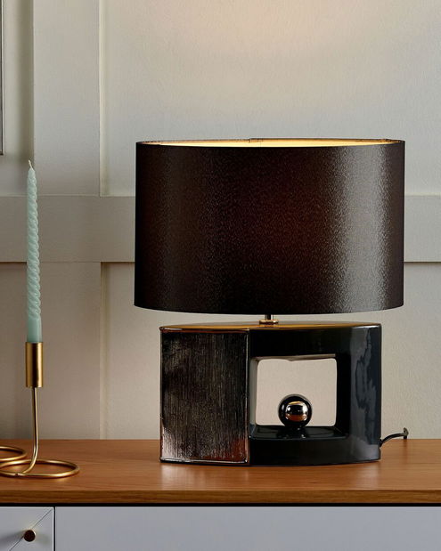 Stolná lampa Ducero (sivá)