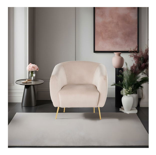 Fotel Essia (bézs + arany)