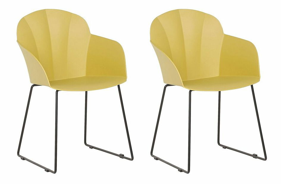 Set 2 ks. jedálenských stoličiek SYVVA (žltá)