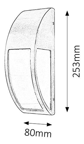 Vonkajšie svietidlo Genova 8269 (nehrdzavejúca oceľ)