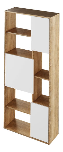 Polcos szekrény Umini (sonoma tölgy + fehér)