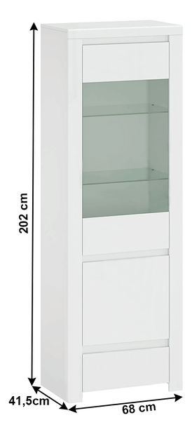 Vitrina Lafer 1D1W1S (bijela)