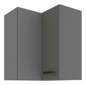 Dulap superior de bucătărie, de colț Nesia 60x60 GN-72 2F (90°) (Cadru: antracit + front: antracit)