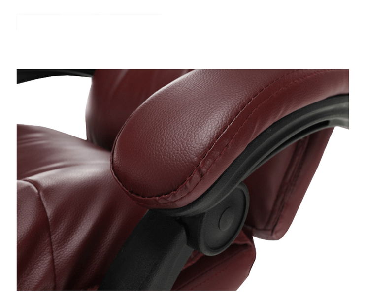 Irodai fotel lábtartóval Drann (bordó) *kiárusítás