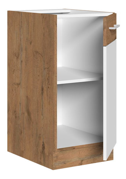 Donji kuhinjski ormarić Woodline 40 D 1F BB (hrast lancelot + tamno drvo) *rasprodaja
