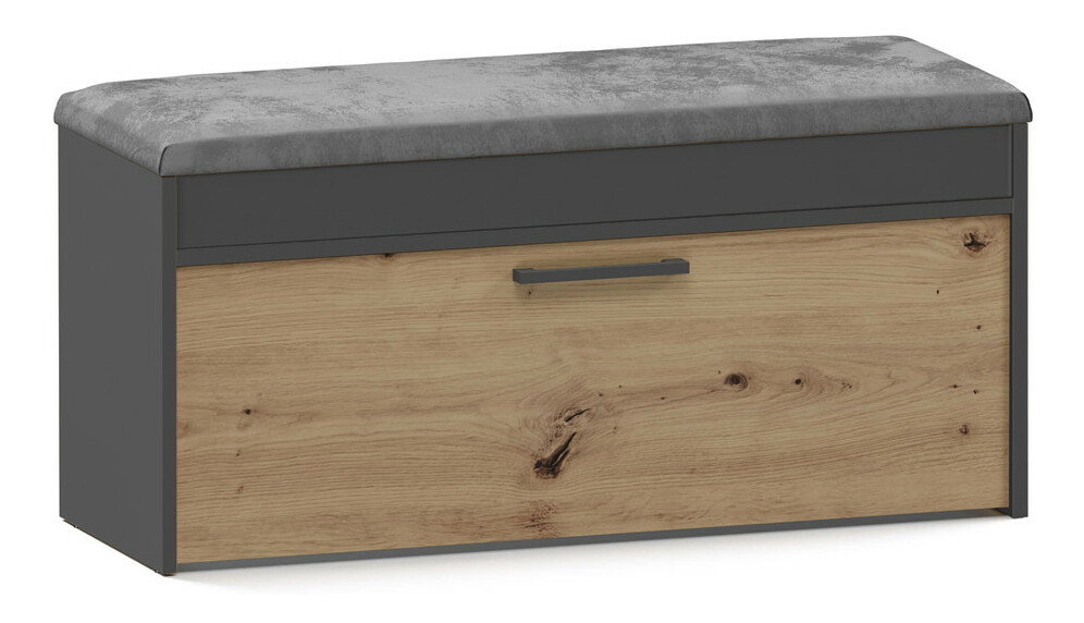 Pantofar (dulap pantofi) Puntuable 1 (antracit + stejar artisan)